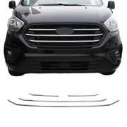 Kühlergrill Grillleisten für Ford Transit Tourneo Custom 2018-2024 Chrom 4x