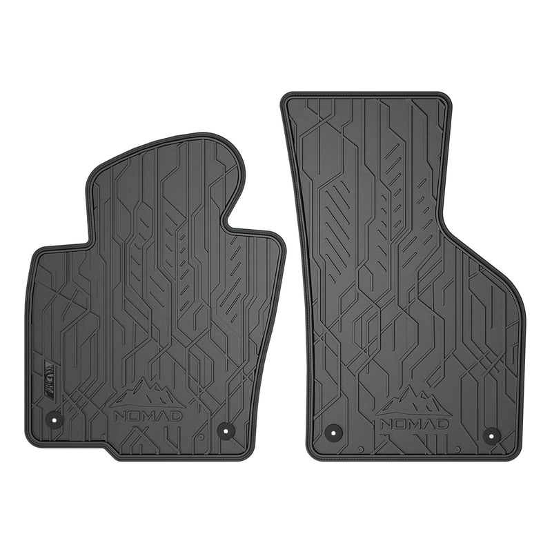 Fußmatten Gummimatten für VW Passat CC 2008-2012 1.Reihe Schwarz Grau 2 tlg