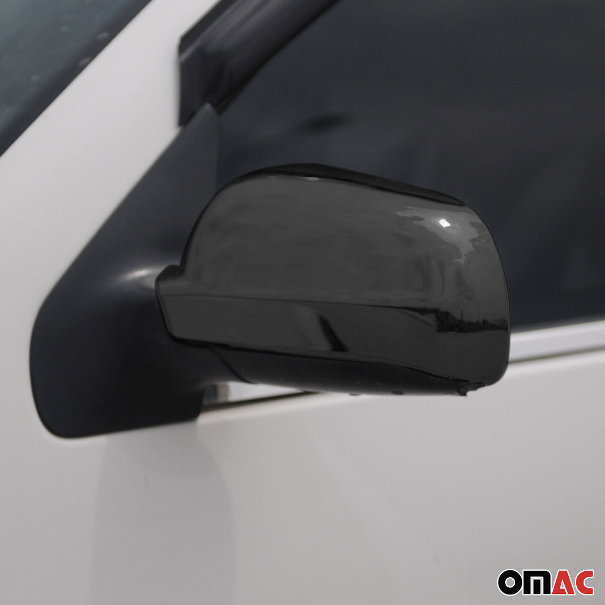 Spiegelabdeckung Spiegelkappen für Seat Cordoba 6K 1999-2002 Dark Abs Chrom