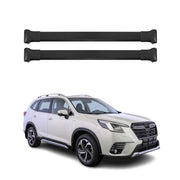 Dachträger Grundtäger für Subaru Forester V 2018-2025 75kg Alu Schwarz 2tlg
