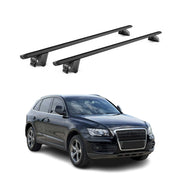 Dachträger Grundtäger für Audi Q5 Sportback 2008-2024 100kg Alu Schwarz 2x ABE