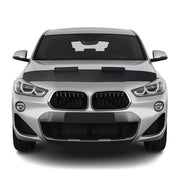 Haubenbra Steinschlagschutz Bonnet Bra für BMW X2 F39 2018-2023 Carbon Halb