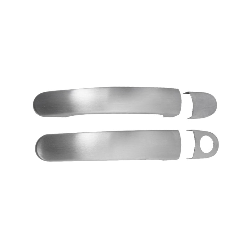 Türgriff Blende Chrom für Seat Mii 2011-2025 2-Tür Gebürstet Silber 2tlg