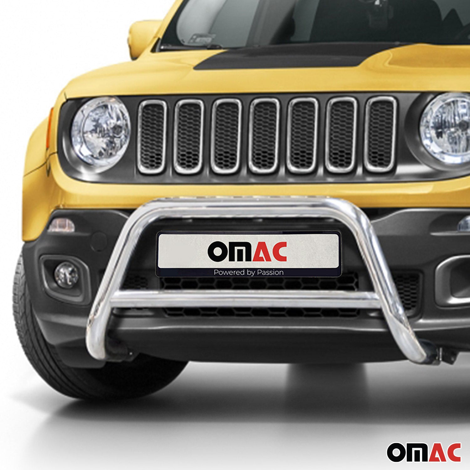 Frontbügel Frontschutzbügel für Jeep Renegade 2014-2024 Stahl Silber Rammschutz