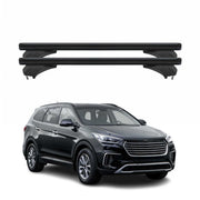 Menabo Dachträger Grundtäger für Hyundai Santa Fe 2012-2018 Aluminium Schwarz 2x