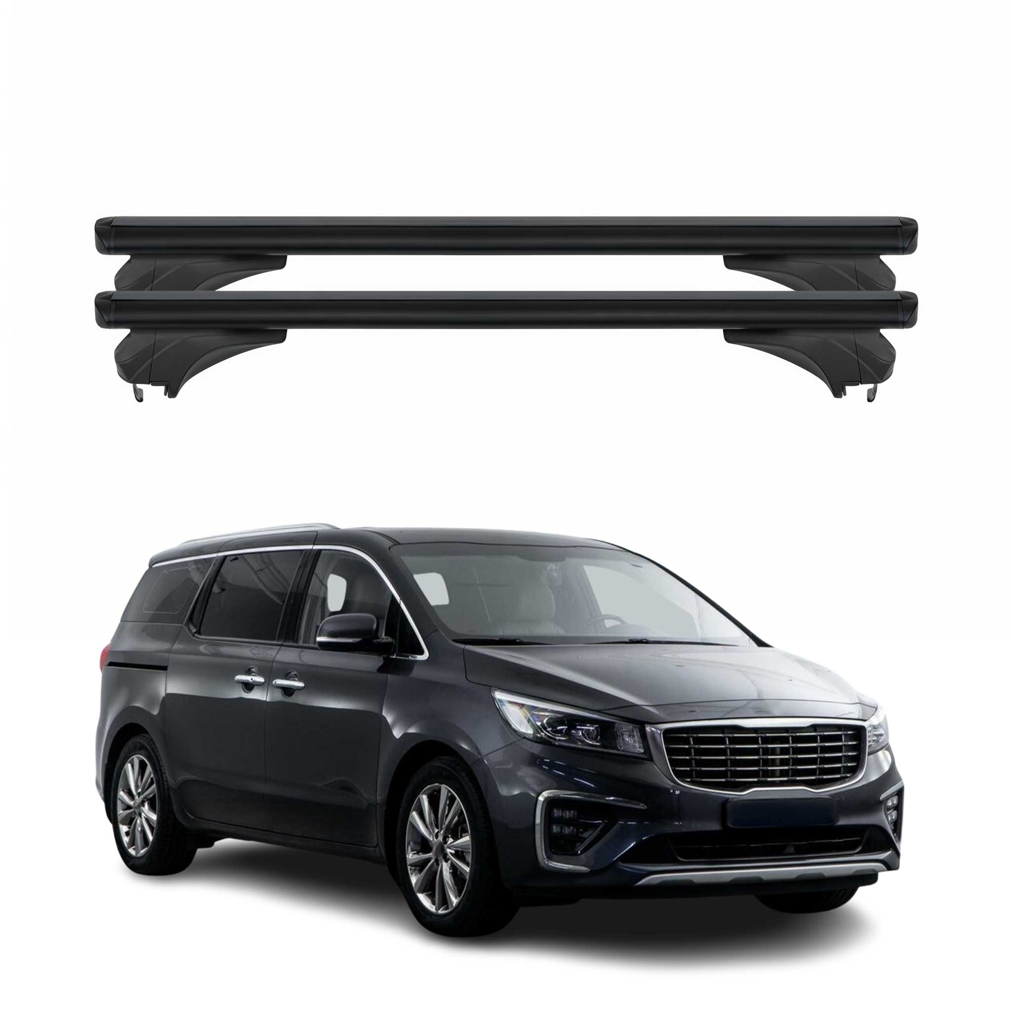 Menabo Dachträger Grundtäger für Hyundai Tucson NX4 2022-2026 Alu Schwarz 2 tlg