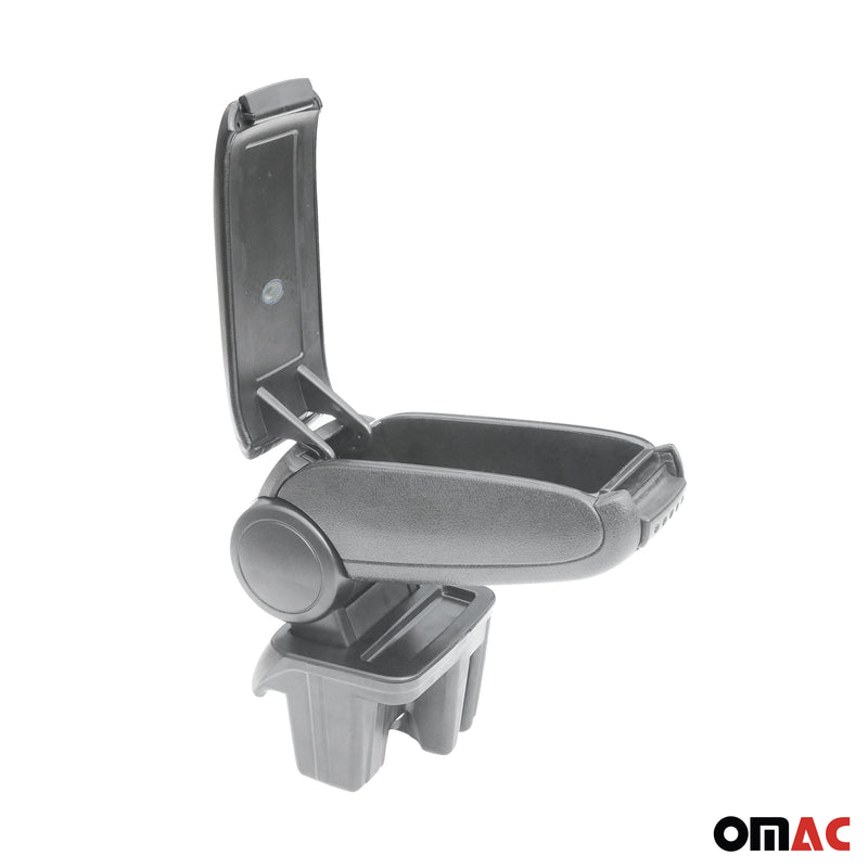 Mittelarmlehne Armlehne Mittelkonsole für Ford Focus 2015-2018 PU-Leder ABS Grau