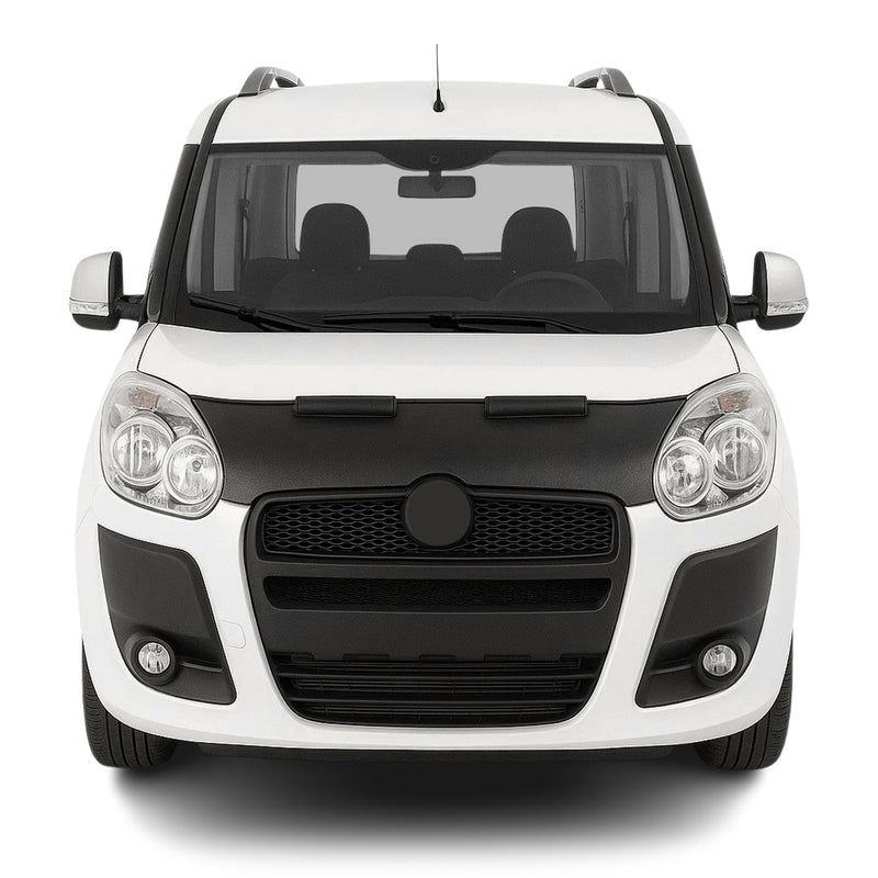 Haubenbra Steinschlagschutz Bonnet Bra für Fiat Doblo 2010-2014 Schwarz Halb