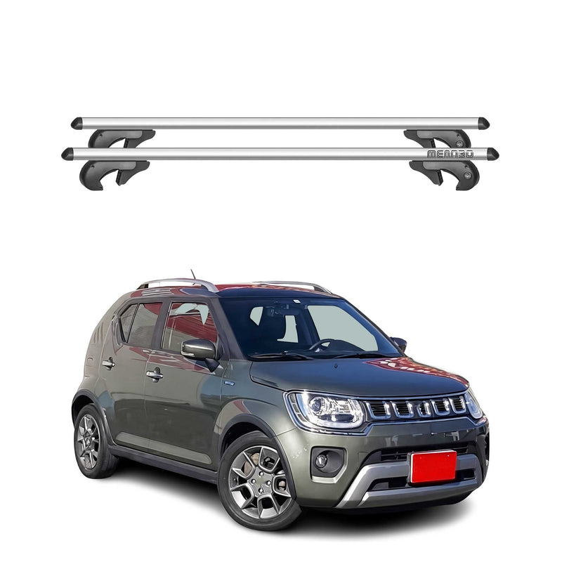 Menabo Dachträger für Suzuki Ignis mk2 2016-2025 90kg Alu Silber 2x