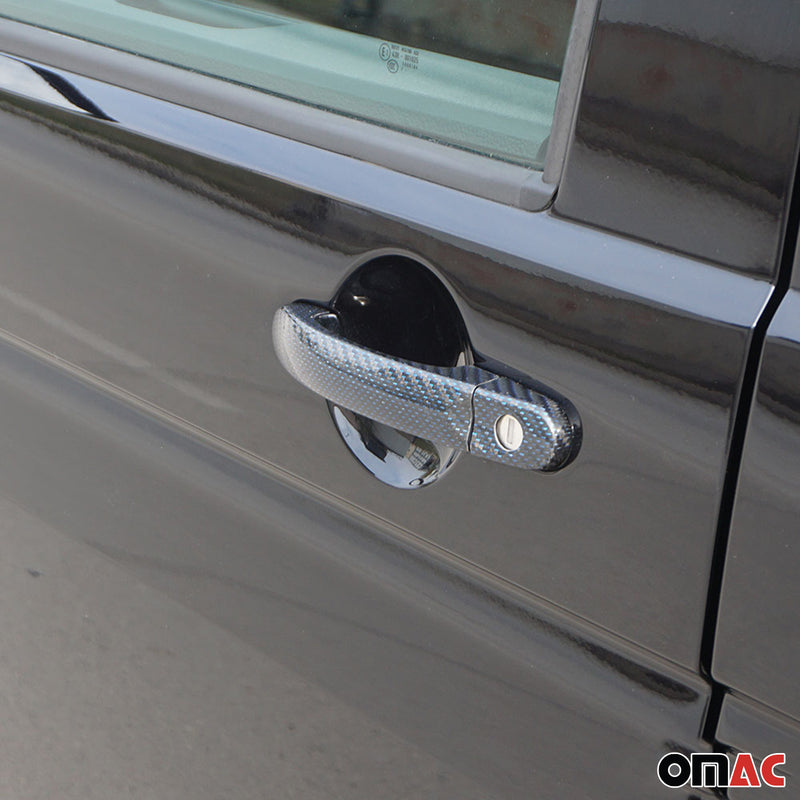 Türgriff Blende Türgriffkappen für VW Caddy 2015-2020 3-Tür Kohlefaser Blau 6x