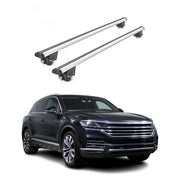 Dachträger Grundtäger für VW Touareg III 2018-2026 100kg Alu Silber 2 tlg ABE
