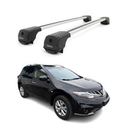 Dachträger Grundträger für Nissan Murano II 2009-2014 Aluminium 75kg Grau 2tlg