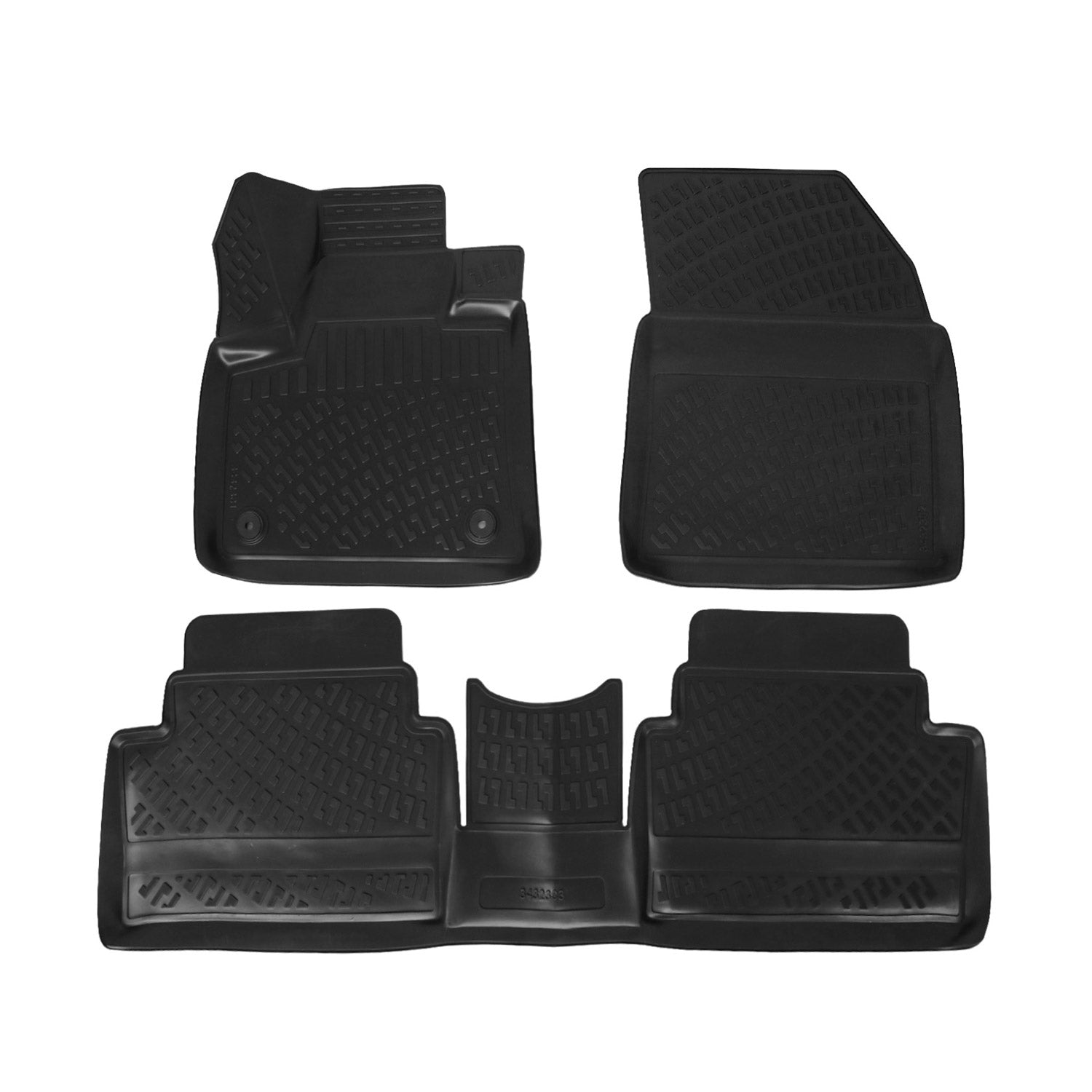 OMAC Gummimatten Fußmatten für Citroen C5 Aircross 2018-2025 Gummi TPE Schwarz