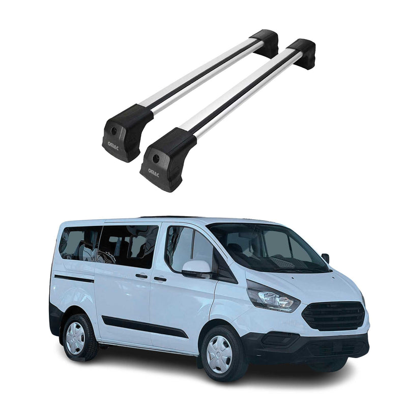 Dachträger Gepäckträger für Ford Tourneo Custom 2013-2024 Grundträger Alu Silber