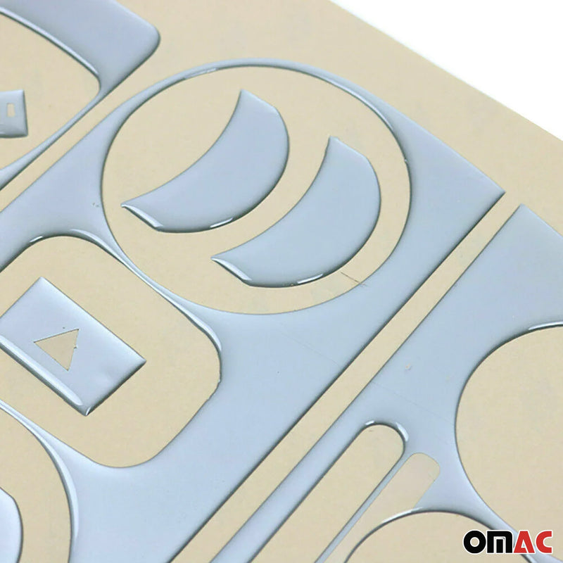 Innenraum Dekor Cockpit für Citroen C3 2002-2012 Aluminium Optik 3tlg