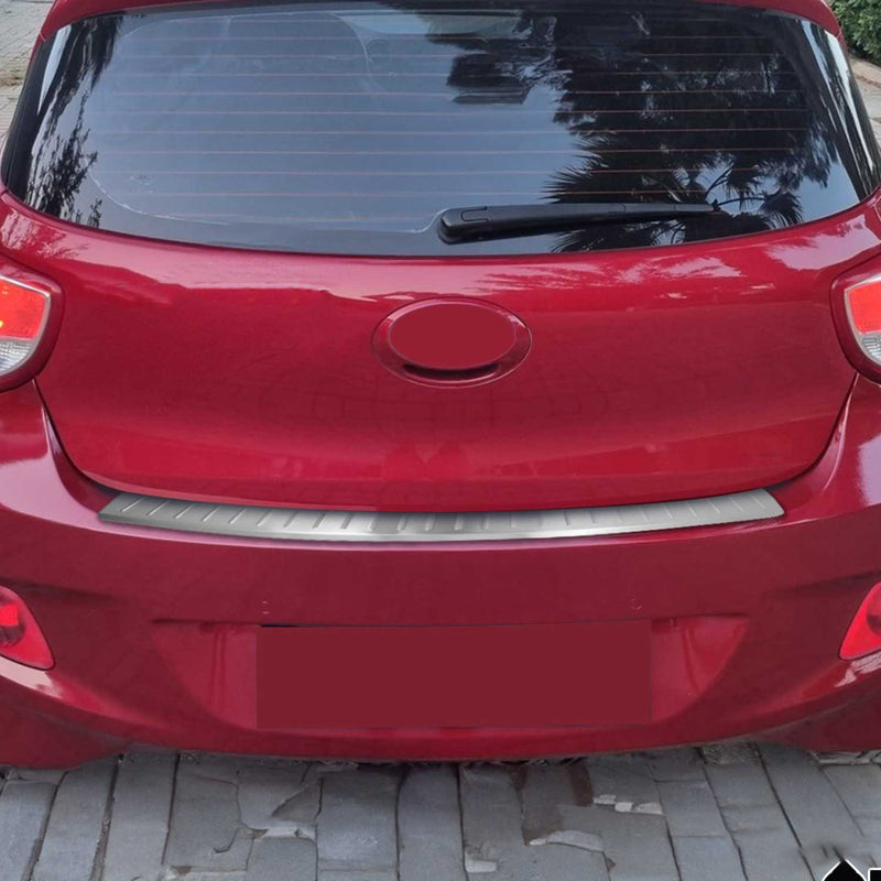 Ladekantenschutz Stoßstangenschutz für Hyundai i10 2013-2016 Edelstahl Gebürstet