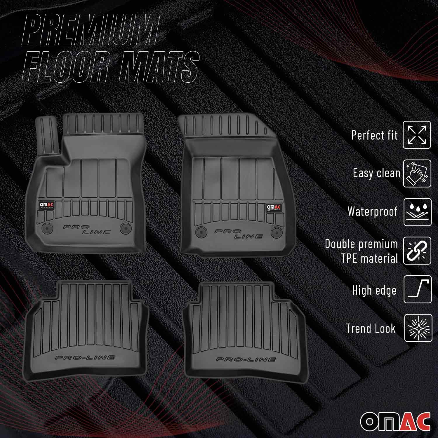 OMAC Gummi Fußmatten für Opel Insignia B Sports Tourer 2017-2022 Premium TPE 4x