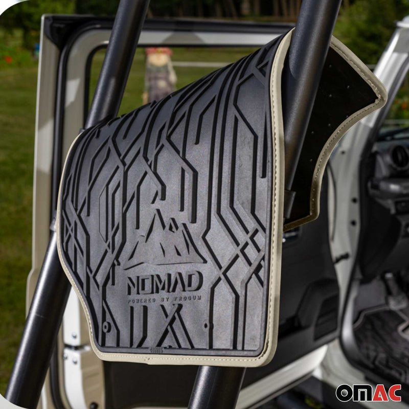 Fußmatten Gummimatten für Renault Scenic II 2003-2009 Schwarz-Schwarz 2 tlg