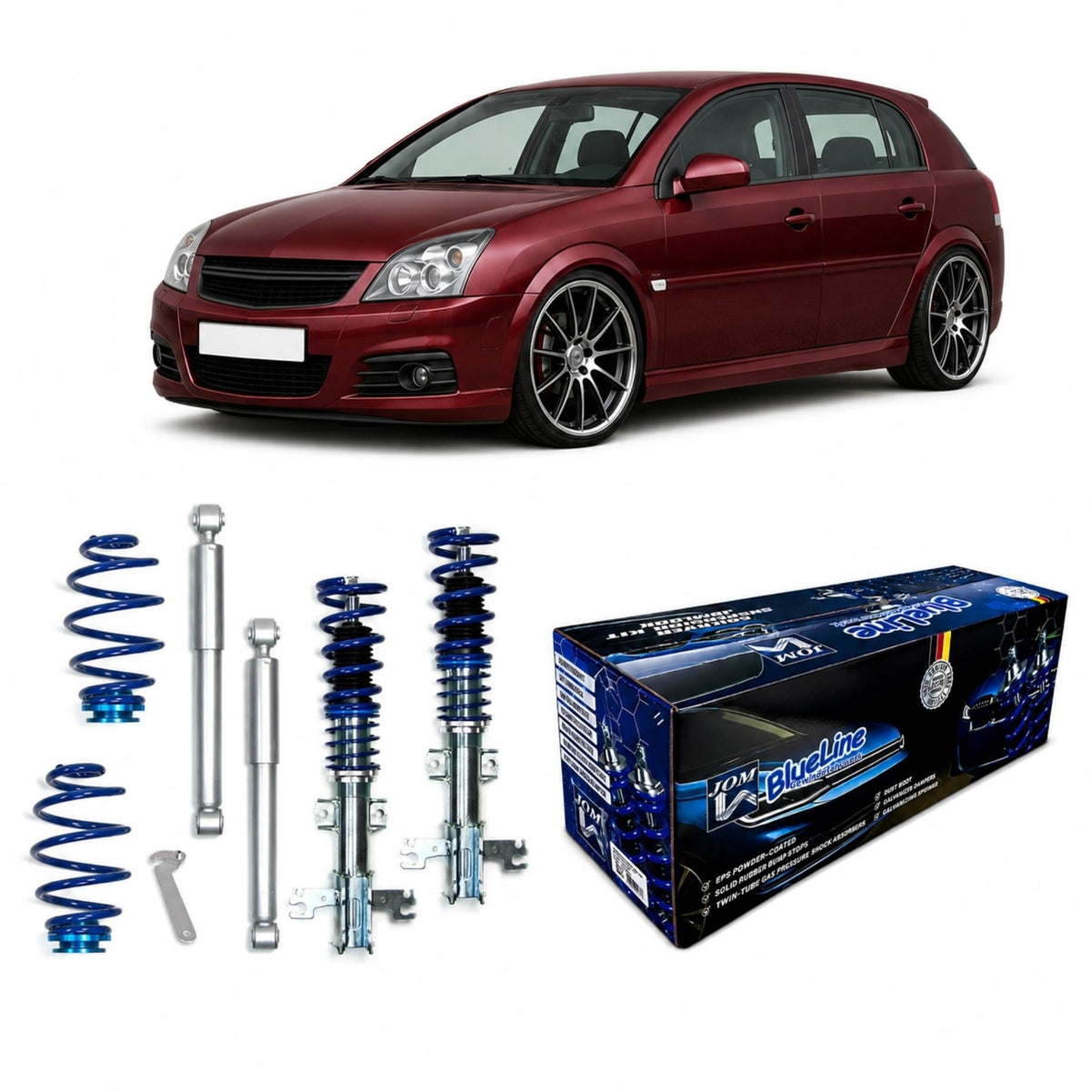 JOM BlueLine Gewindefahrwerk passend für Opel Vectra C Caravan Signum Baujahr 2005-2008