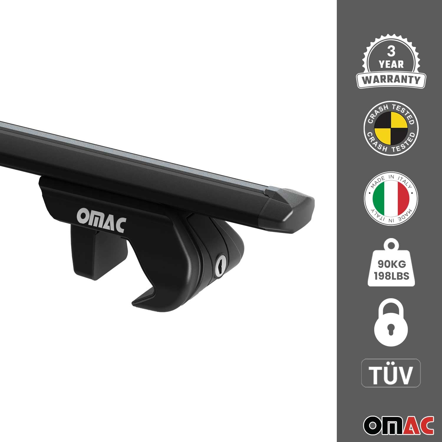 Dachreling + Dachträger Satz für Porsche Cayenne 9PA 2002-2010 Alu Schwarz