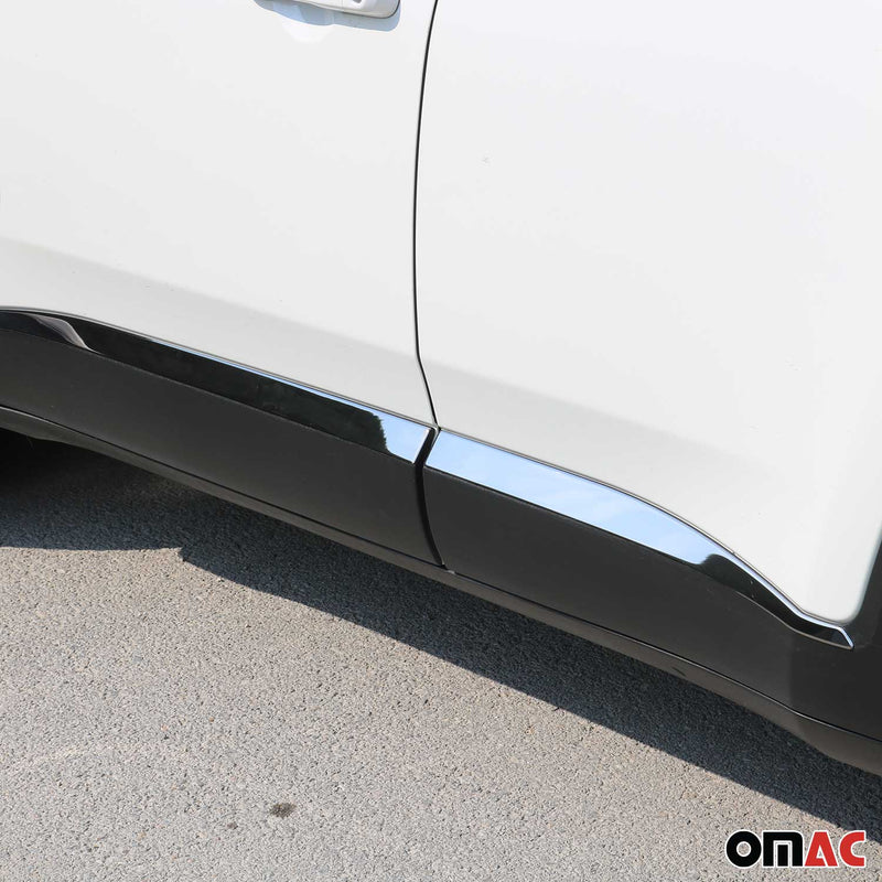 Seitentürleiste Türschutzleiste für Jeep Renegade 2015-2024 Chrom Dunkel 4x