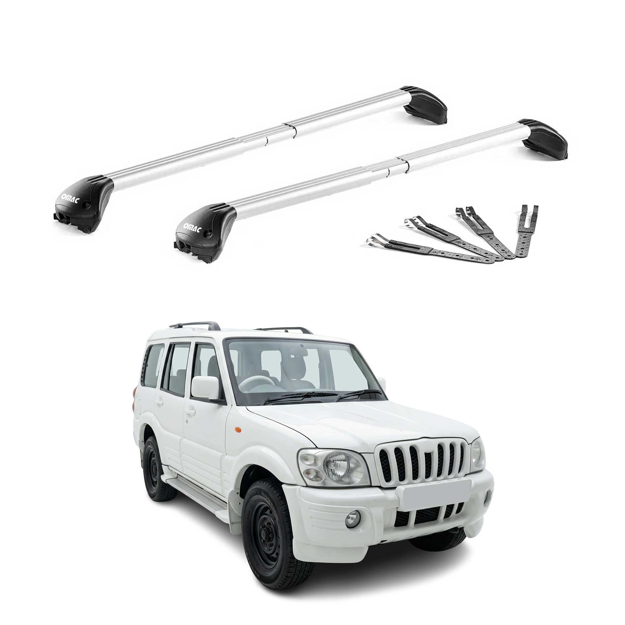 Dachträger für Mahindra Goa I 2003-2014 Pre-FL 100kg Aluminium Silber 2x ABE