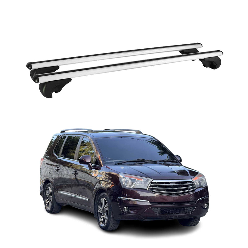 Dachträger Grundtäger für Ssangyong Rodius 2013-2019 75kg Alu Silber 2 tlg