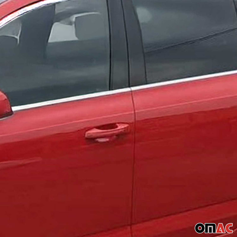 Fensterleiste Fensterrahmen für Skoda Octavia Limo 2012-2019 Chrom Edelstahl 10x