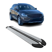 Seitenschweller Trittbretter Schweller für Volvo XC60 2009-2017 Aluminium Silber