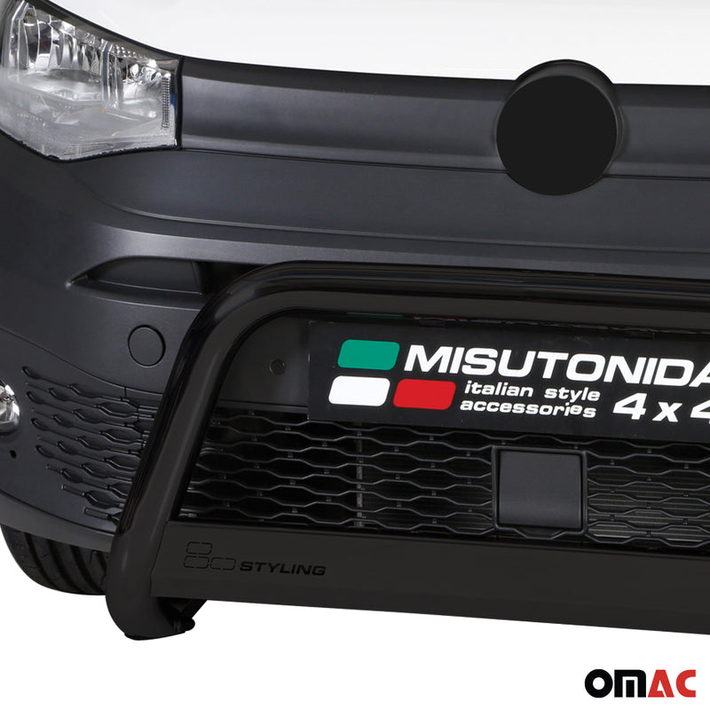 Frontbügel Frontschutzbügel für VW Caddy 2021-2025 ø63mm Stahl Schwarz Schutz