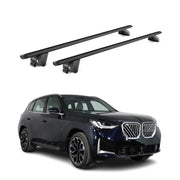 Dachträger Grundtäger für BMW X3 G45 2024-2025 100kg Aluminium Schwarz 2 tlg ABE