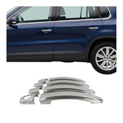 Türgriff Blende Türgriffkappen für VW Tiguan 2007-2016 Chrom ABS Silber 8x