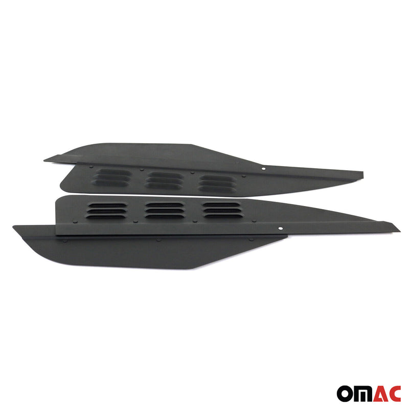 Lüftungsgitter Be & Entlüftung für Dacia Dokker 2012-2020 Aluminium Schwarz 2tlg