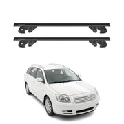 Dachträger Grundtäger für Toyota Avensis I Kombi 1997-2003 Alu TÜV Schwarz 2tlg