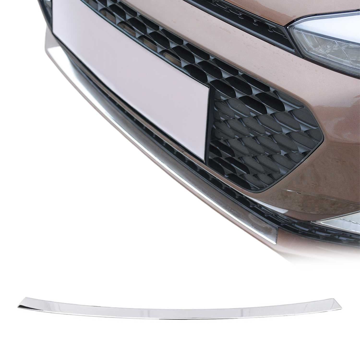 Kühlergrill Leisten Grillleisten für Hyundai i20 2014-2020 Edelstahl Chrom 1tlg