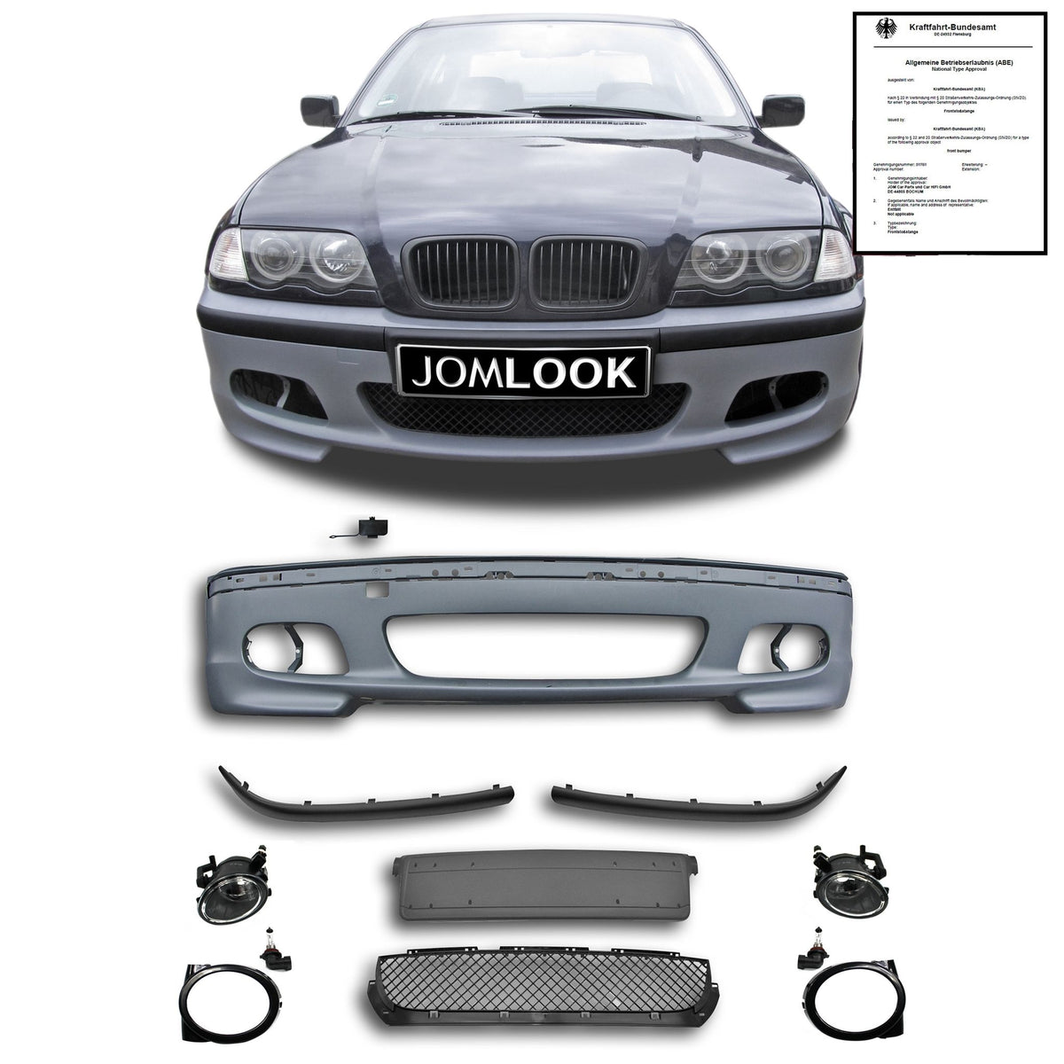 JOM Frontstoßstange für BMW E46 Limo Touring nicht passend bei M3 Modellen mit ABE