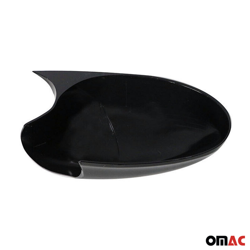 Spiegelkappen Spiegelabdeckung für BMW 3er E90 2005-2008 ABS Schwarz Glanz 2tlg