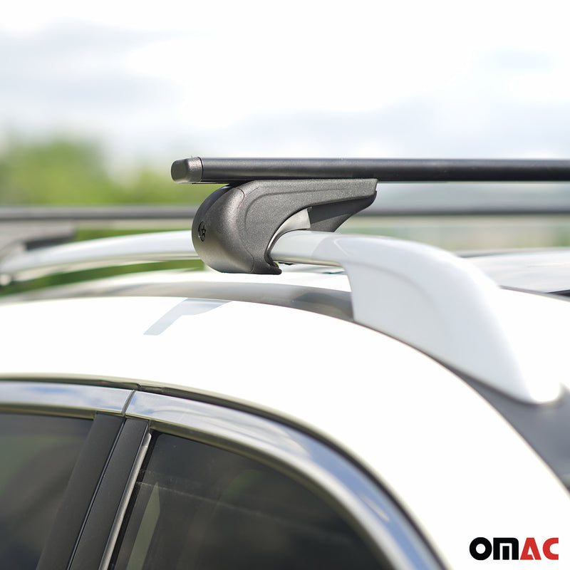 Dachträger Gepäckträger für Renault Megane Grandtour 2002-2016 Metall Schwarz 2x