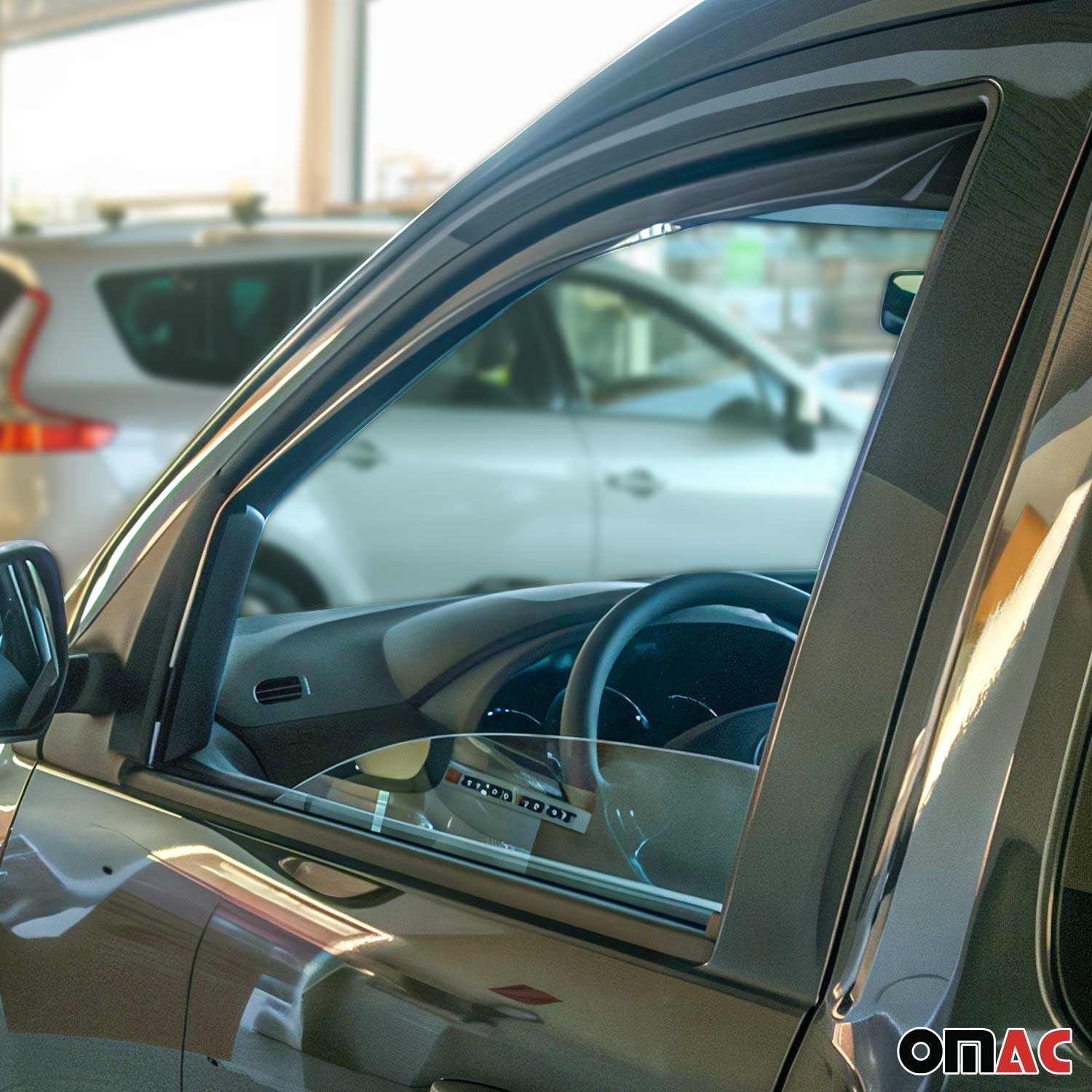 Windabweiser Regenabweiser für Dacia Lodgy Dokker 2012-2022 Dunkel Acryl 2tlg