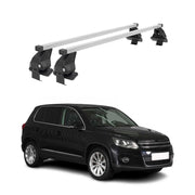 Menabo Dachträger Grundtäger für VW Tiguan mk1 2007-2011 Pre-FL 50kg Silber 2x