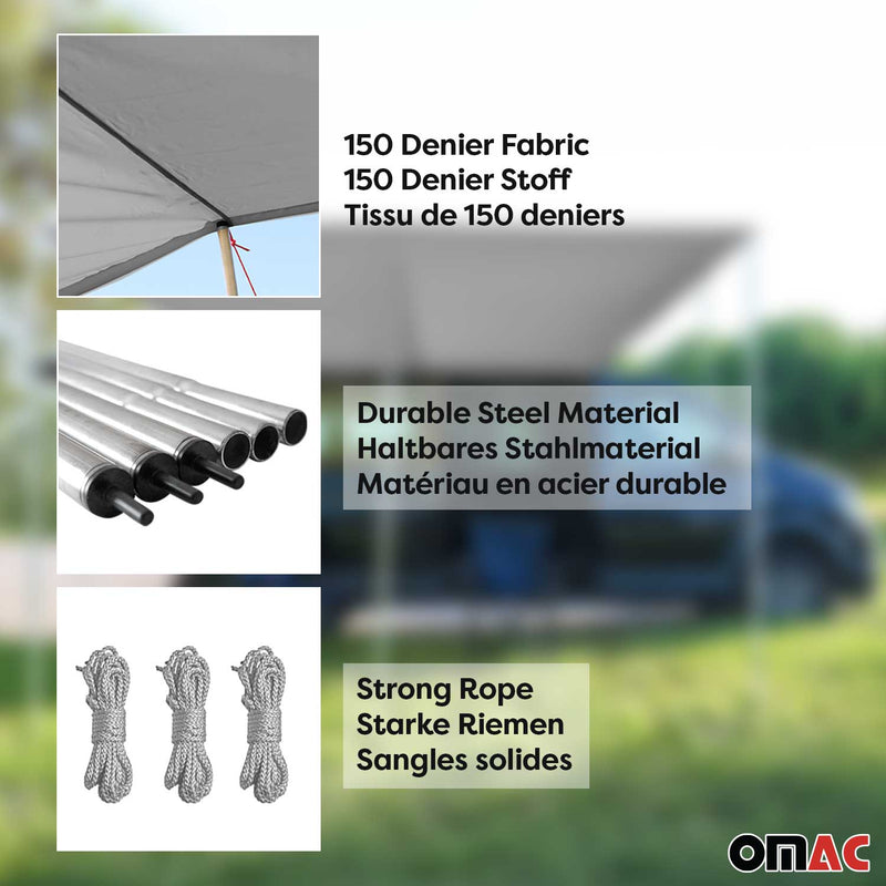 Wasserdicht Sonnensegel Vorzelt Sonnenvordach Universal passend Wohnwagen