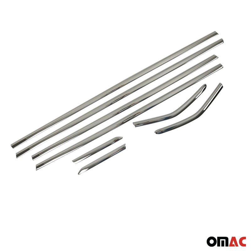 Fensterleisten Zierleisten für Ford Focus mk3 Schrägheck C346 2011-18 Dunkel 8x