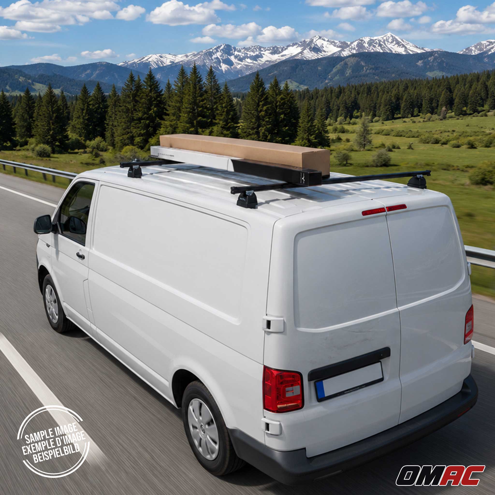 Dachträger für Toyota Proace City Verso L2 2019-2026 H1 2-Träger Stahl Schwarz