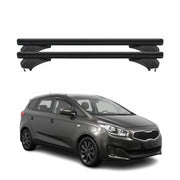 Menabo Dachträger Grundtäger für KIA Carens RP 2013-2019 Aluminium Schwarz 2 tlg