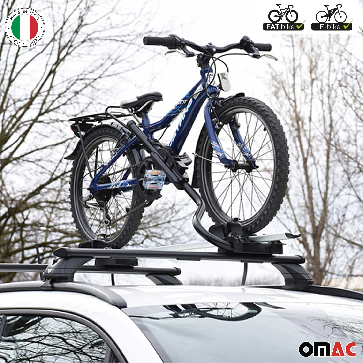 fahrrad dachträger für e-bikes Fahrradträger Farad P-Style Dachfahrradträger bis 25 kg ABE Stahl 2tlg – OMAC DE