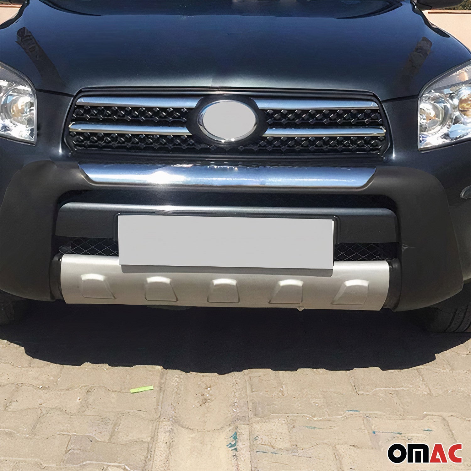 Kühlergrill Leisten Grillleisten für Toyota RAV4 2006-2009 Edelstahl Chrom 4tlg