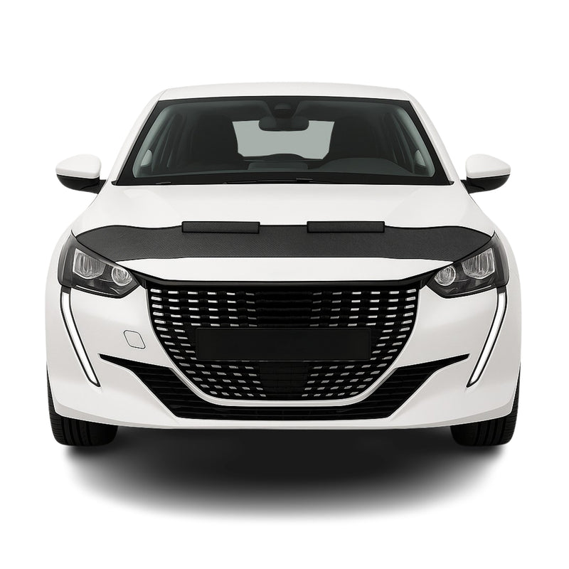Haubenbra Steinschlagschutz Bonnet Bra für Peugeot 208 2019-2025 Carbon Halb