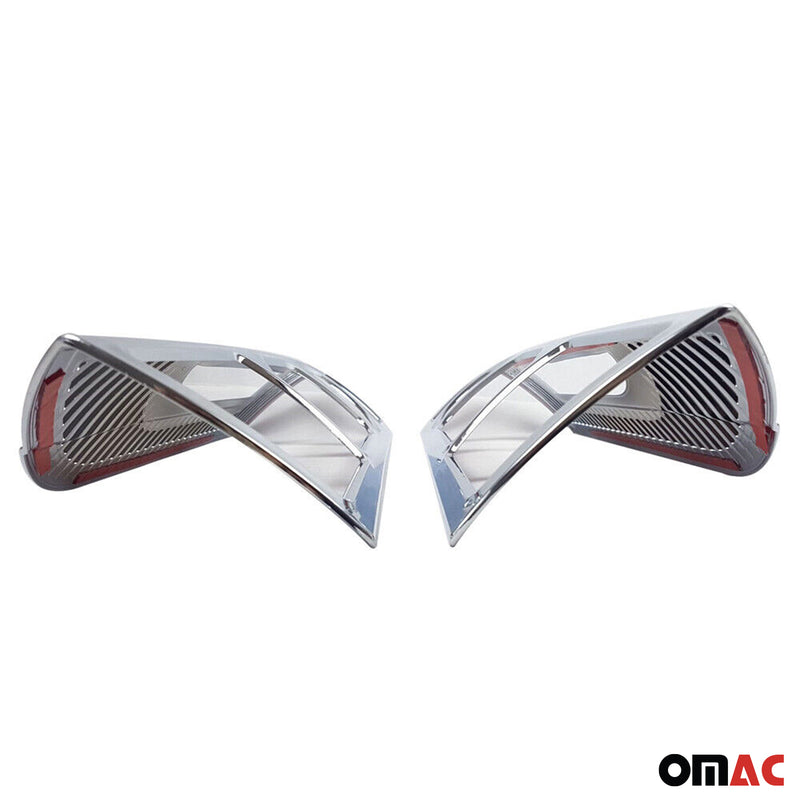 Rücklicht Leisten Heckleuchte für Citroen Jumper 2006-2014 Chrom ABS Silber 2tlg