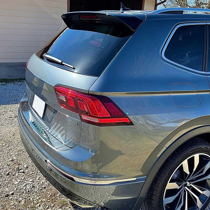 Ladekantenschutz Stoßstange für VW Tiguan II / Allspace 2016-2024 Chrom Dunkel