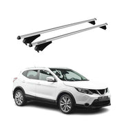 Menabo Dachträger für Nissan Qashqai J11 2014-2017 Pre-FL 75kg Alu Silber 2x